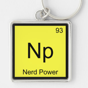 Np - Nerd Power Chemistry Element Symbol T-Shirt Keychain