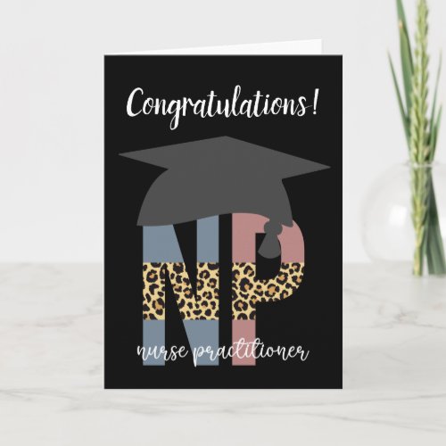 NP Nurse Practitioner Nurse Graduation Card