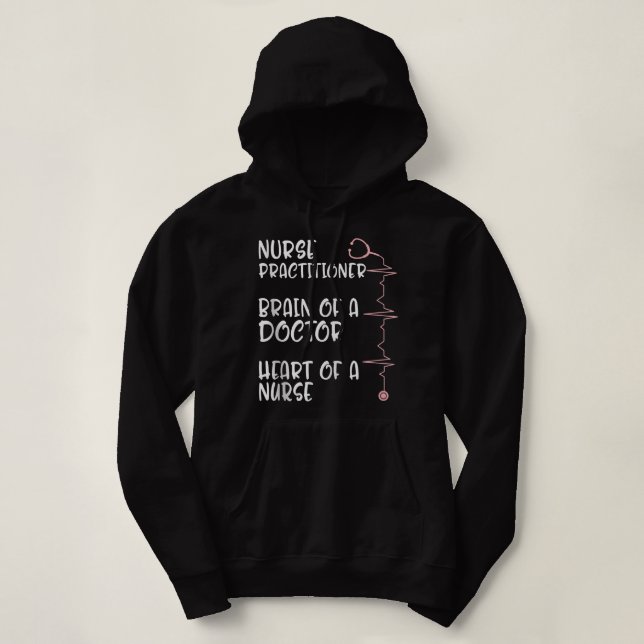 NP Nurse Week Practitioner Brain Of Doctor Nursing Hoodie (Design Front)
