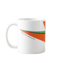 NP Orange Wraparound Bolt 11 oz Classic White Mug
