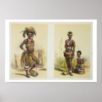 N'Pae a Young Zulu in Gala Dress and Two of King P