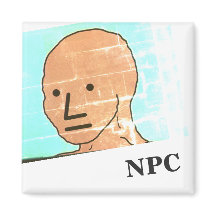 NPC MEME Fun Play Game magnet