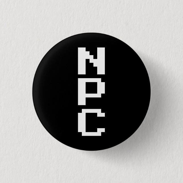 NPC - Non Playable Character Button (Front)