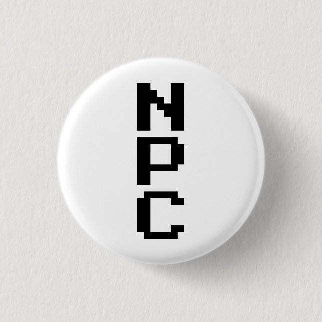 NPC - Non Playable Character Button (Front)