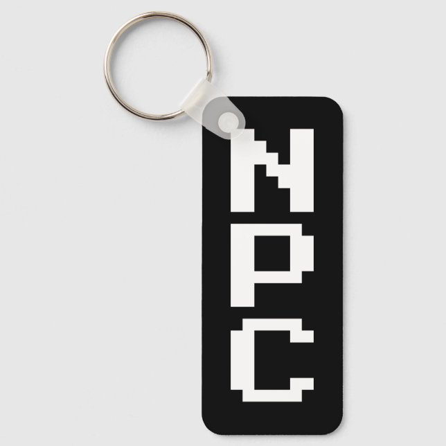 NPC - Non Playable Character Keychain (Front)