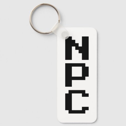 NPC _ Non Playable Character Keychain