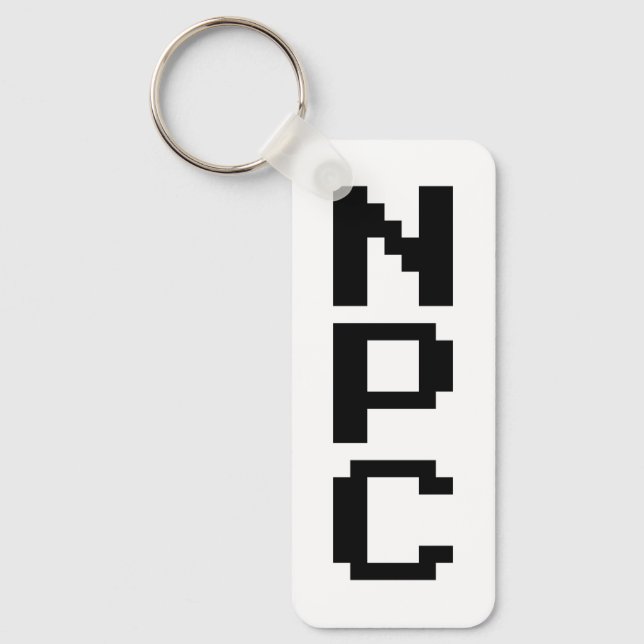 NPC - Non Playable Character Keychain (Front)