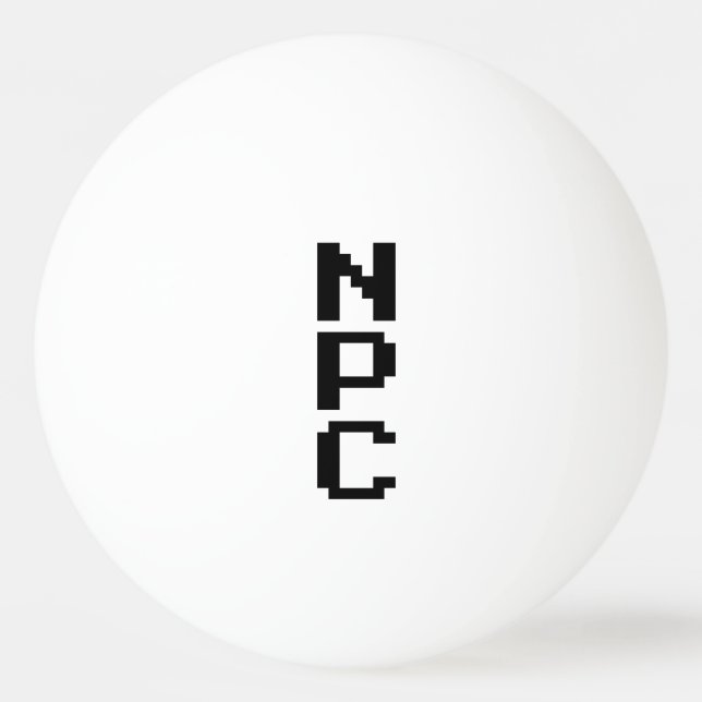 NPC - Non Playable Character Ping Pong Ball (Front)