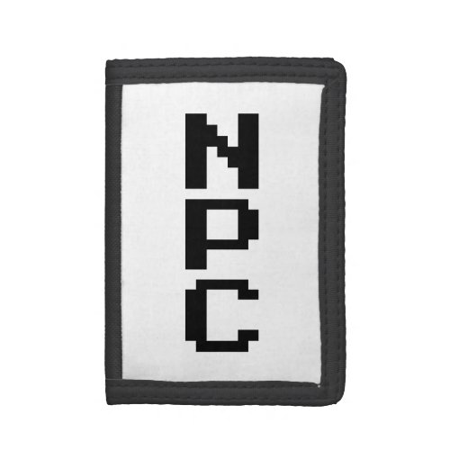 NPC _ Non Playable Character Trifold Wallet
