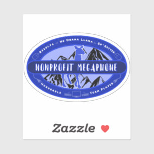 NPM Blue Oval Logo Sticker