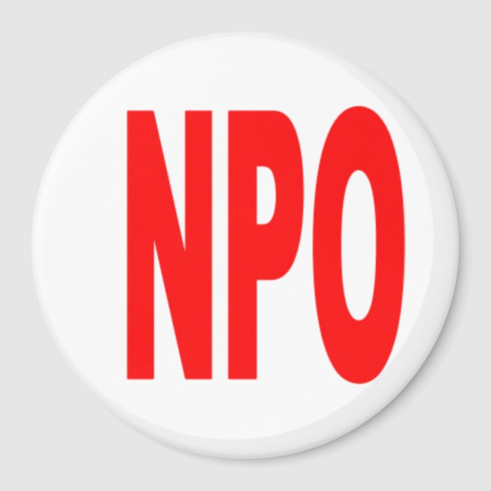 NPO   Round Refrigerator Magnet