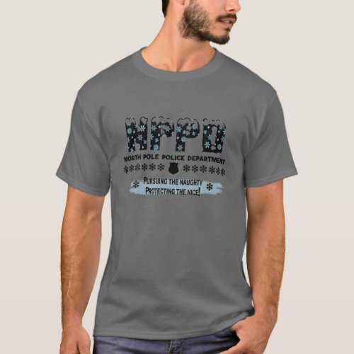 NPPD North Pole Police Department Pursuing The Nau T_Shirt