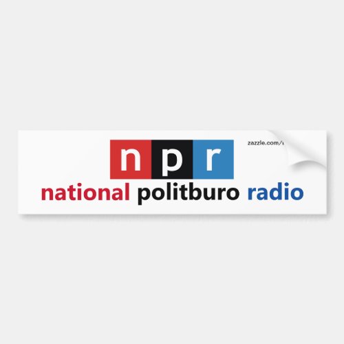 NPR National Politburo Radio Bumper Sticker