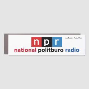 NPR National Politburo Radio Car Magnet