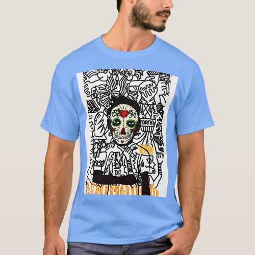 NPR NFT MaleMask with MexicanEye Color and DarkSki T_Shirt