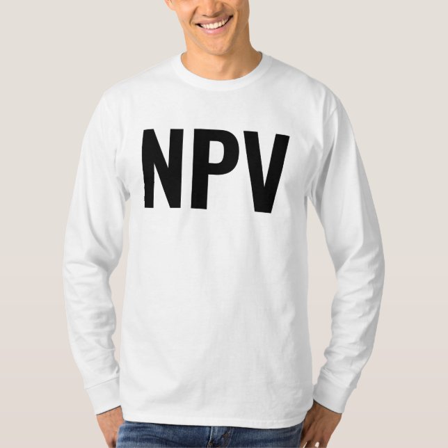 NPV Net Present Value T-Shirt (Front)