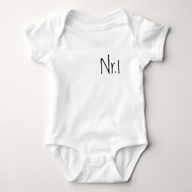 Nr.1 Rompertje for twin Baby Bodysuit (Front)