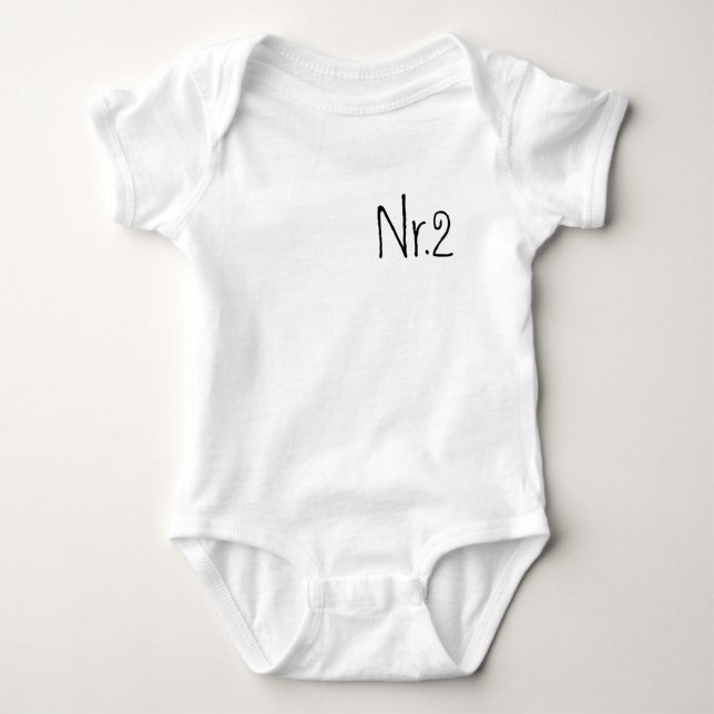 Nr.2 Rompertje for Gemini Baby Bodysuit (Front)