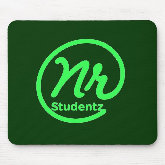 NR Studentz Mouse Pad-Green Pad (Front)