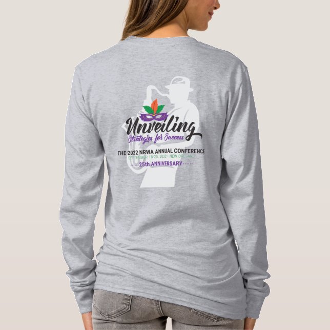 NRWA 2021 Conference T-Shirt, Women's Long Sleeve  T-Shirt (Back)