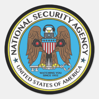 NSA CLASSIC ROUND STICKER