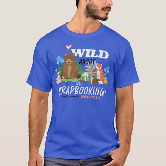 NSD 2024 Basic T-shirt Blue with White Lettering (Front)