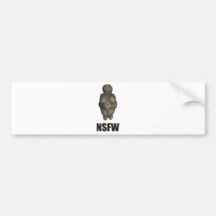 NSFW Prehistoric Venus Figurine Bumper Sticker