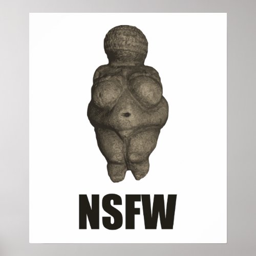 NSFW Prehistoric Venus Figurine Poster