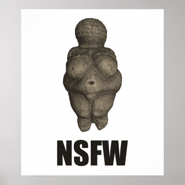 NSFW Prehistoric Venus Figurine Poster (Front)
