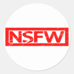 NSFW Stamp Classic Round Sticker