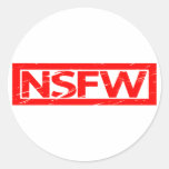 NSFW Stamp Classic Round Sticker