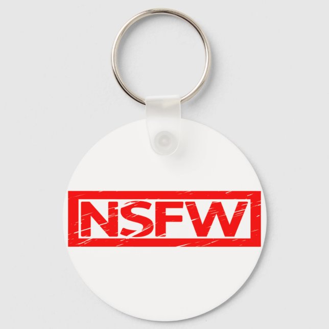 NSFW Stamp Keychain (Front)