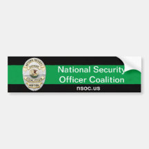 NSOC Thin Green Line Bumper Sticker