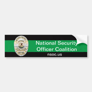 NSOC Thin Green Line Bumper Sticker