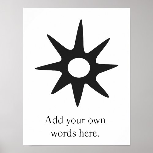 NSOROMMA  Symbol of Guardianship Poster