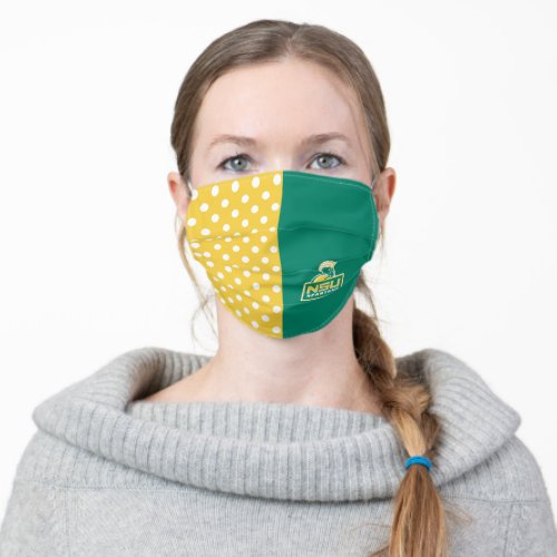 NSU Spartans Colorblock Polka Dot Adult Cloth Face Mask