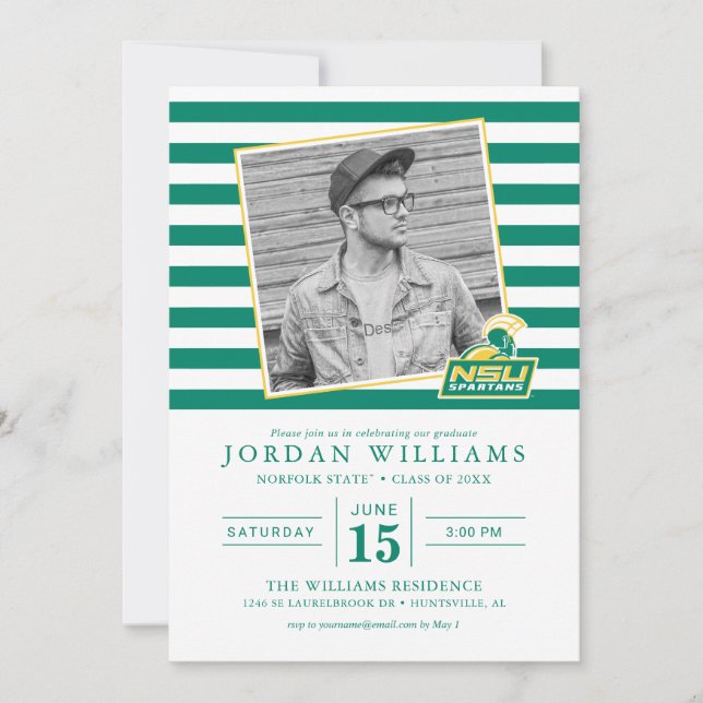 NSU Spartans Graduate Announcement (Front)