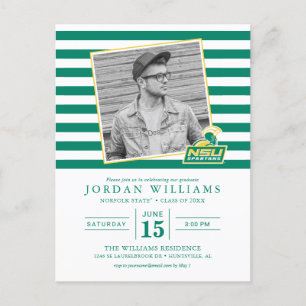 NSU Spartans Graduate Announcement Postcard