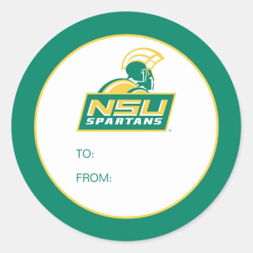 NSU Spartans Graduate Classic Round Sticker