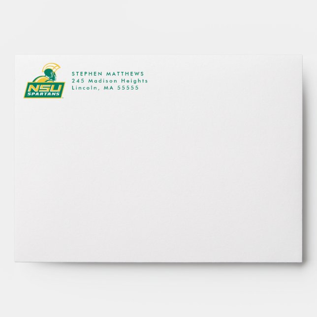 NSU Spartans Graduate Envelope (Front)
