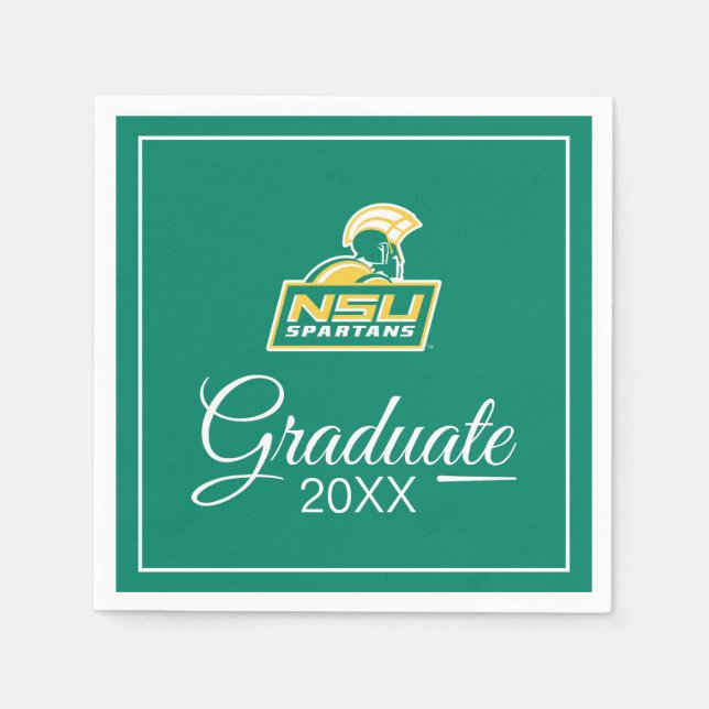 NSU Spartans Graduate Napkins (Front)