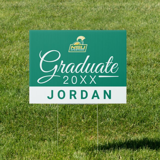 NSU Spartans Graduate Sign (Insitu)