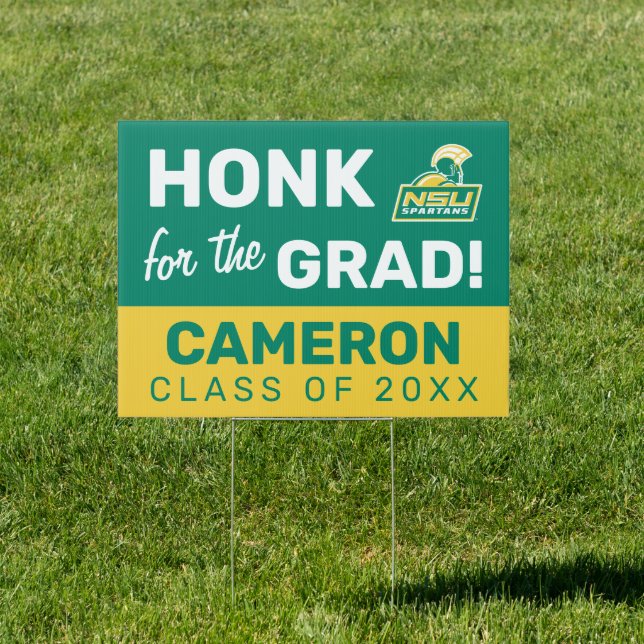 NSU Spartans Graduate Sign (Insitu)