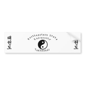 NSU Taekwondo Bumper Sticker