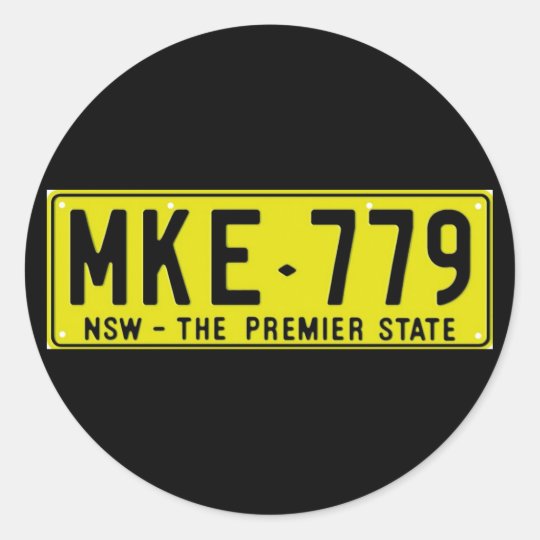 NSW80 CLASSIC ROUND STICKER