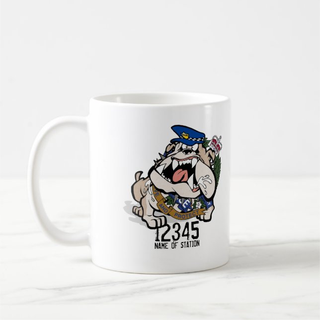 NT Police Angry Dog Coffee Mug (Left)