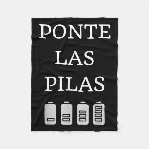 Nte Las Las Spanish Saying Motivational  Fleece Blanket