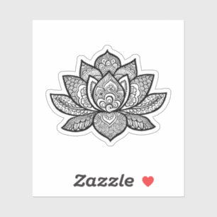 ntricate Lotus Flower Mandala Vinyl Sticker
