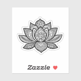 ntricate Lotus Flower Mandala Vinyl Sticker