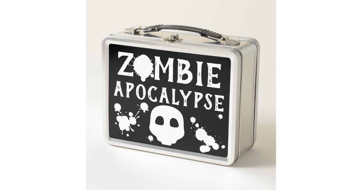 Gothic Zombie Apocalypse Emo Medical Kit Metal Lunch Box, Zazzle